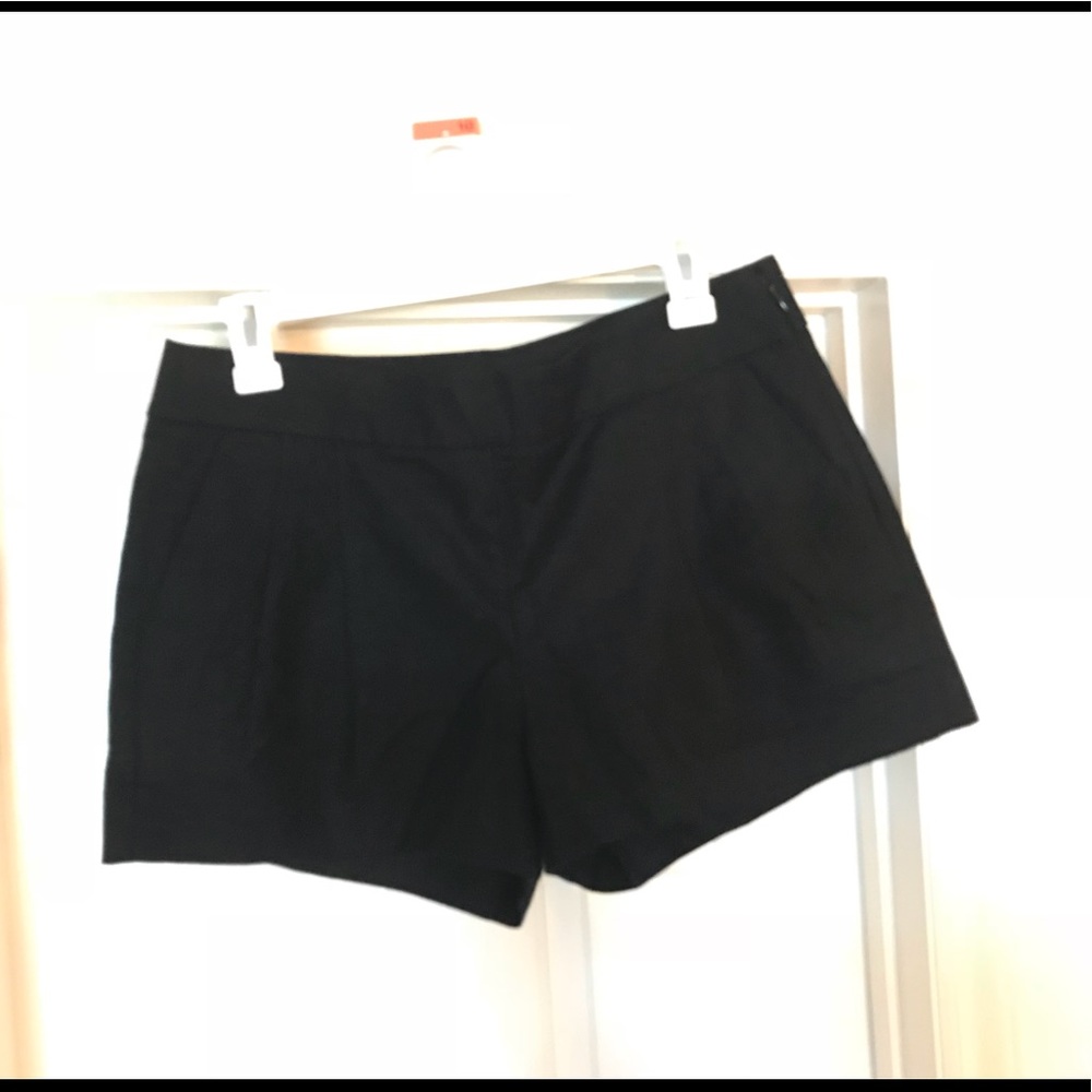 Jcrew pleated black shorts size 6